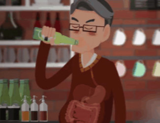 喝酒傷身，小心“干杯”變“肝悲”！